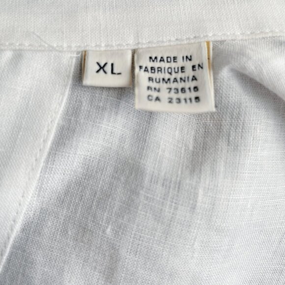 Baldessarini White Linen Shirt. Excellent Condition. Size: XL - Picture 15 of 15